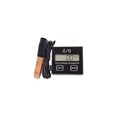 Induktiver Drehzahlmesser, digitaler 2-Takt-Drehzahlmesser, induktiver digitaler Drehzahlmesser für Kettensägen, Rasenmäher und Motorräder, austauschbare Batterie