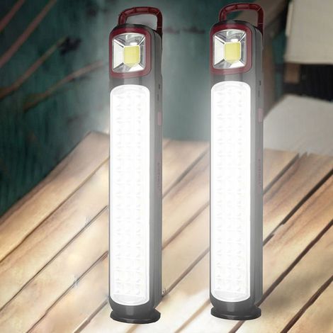 Lampada da officina a LED - 12W - Ricaricabile + Solare - Luce bianca fredda (1/2)