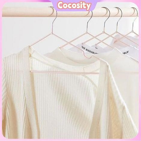 Cocosity Cintre 10PCS 40cm Clothing Hanger Coat Hanger Clothes Drying Rack Stainless Steel meuble cintre Rose (1/5)
