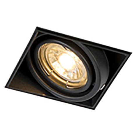 Recessed Spotlight Black GU10 Rotatable and Tiltable Trimless - Oneon