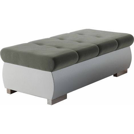 Banco tapizado Comfivo Nitor I, Soft 017 + Magic Velvet 2217, 39x60x120cm, Diámetro: 0, Cuero ecológico + Tapiz, Patas: Plástico, 0