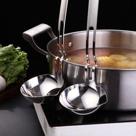 Louche Separatrice De Graisse - Acier Inoxydable 304 - Pour Bouillon Sauce Ragoût - 1 Pièce (1/5)