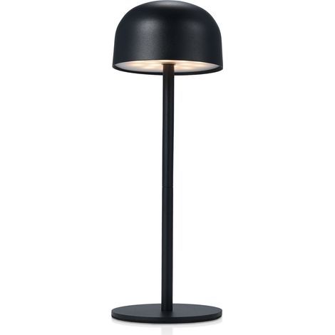 Rechargeable LED cordless desk lamp with removable pole, touch control, 3 colors, stepless dimming, 2000 mAh battery operated, for bedroom, study, camping, night light (1/5)