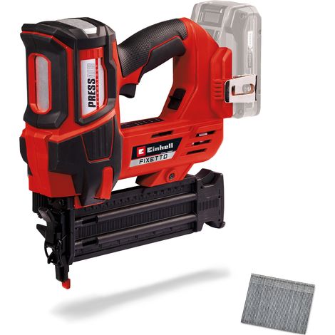 Einhell Professional Akku-Nagler FIXETTO 18/50 N Power X-Change (18V, 60 Schuss/min, max. 50 mm Nagellänge, Tiefeneinstellung, Einzel-/Serienschuss, inkl 500 Nägel, ohne Akku) (1/5)