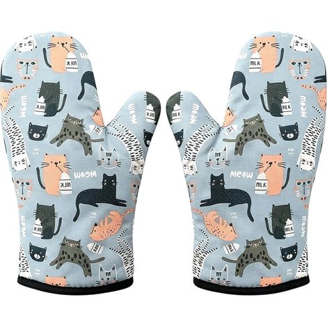 Gant de Cuisine, Gants de Four Résistante à la Chaleur, 1 Paire de Gants de Cuisine Anti Chaleur pour Barbecue (1/5)