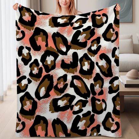 Couverture de lit en polaire, jeté doux et chaud de printemps, légère et luxueuse en microfibre de polyester, décoration intérieure cosy, cadeau attentionné pour lui et elle,6080 pouces (1/4)