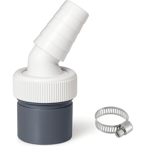 Adaptateur Pour Evacuation Machine A Laver Et Tuyau Evacuation, Raccord De Vidange PP, Lave - Vaisselle, Sécheuse, Raccord De Vidange Pour Laveuse (1/4)