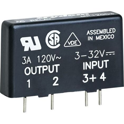 Crydom Relais à semi-conducteurs MP240D4 4 A Tension de contact (max.): 280 V/AC à commutation au zéro de tension 1 pc( (1/3)