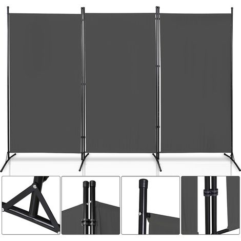 Randaco Paravent Paravents Balcony Room Divisore Diverse selezione Schermo di privacy murale di parete da parete esterna 3 parzialmente antracite (1/5)