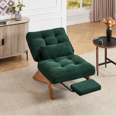 poltrona relax 127x73x90 schienale reclinabile smeraldo OKMYHOME (1/5)