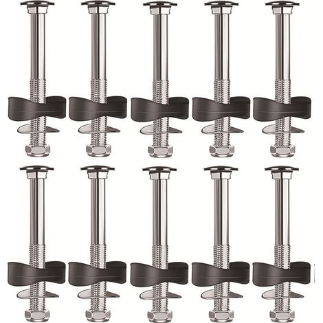 Set di 10 accessori per trampolino: picchetti, distanziatori e viti per il fissaggio del trampolino. Adatto a trampolini grandi e piccoli.
