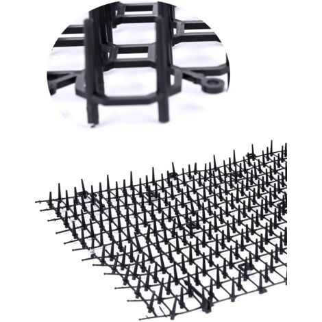 Tapis répulsif pour chats avec picots en plastique pour éloigner efficacement les chats, 2 m x 30 cm, noir, 1 pièce par paquet. (1/3)