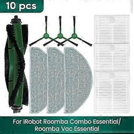 Accessoires pour iRobot Roomba Combo Essential : brosse latérale principale, filtre HEPA et serpillière-NANOTEH (1/5)