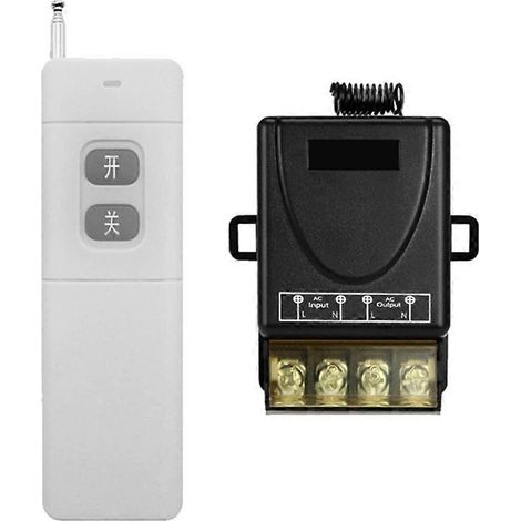 Télécommande sans fil marche/arrêt haute puissance 30 A, large tension, longue portée, RF433 (1/5)