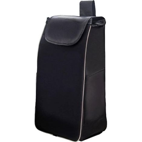 Replacement Shopping Trolley Storage Bag, Large Capacity, Waterproof, Durable for Home or Office, Portable Trolley Bag, Thickened Black (1/5)