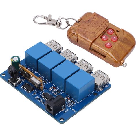 4-Kanal-5V-Gleichstrom-Netzteilmodul, 2.1 Typ-C-Gleichstromeingang, USB-Ausgang mit Fernbedienung (1/5)