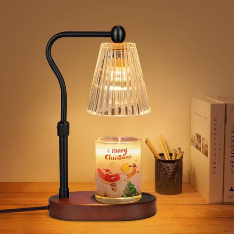 Kerzenwärmer mit Timer und Dimmer, elektrische Kerzenlampe, Vintage-Kerzenwärmer aus Glas für Duftkerzen, Dekoration für Zuhause, Schlafzimmer (1/5)
