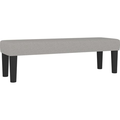 Banco banco 100 x 30 x 30 cm tela gris claro 020010682