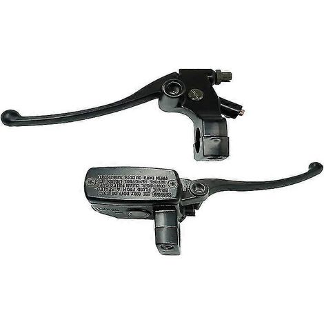 Universal 1 25 mm Motorrad-Hauptbremszylinder vorne, hydraulischer Bremshebel, Kupplungshebel, obere Pumpe, Hupengriff, links & rechts – Paar