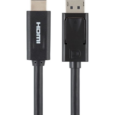 Cable/Displayport To Hdmi Dp-M/Hdmi-M 6' Belkin - Câble DisplayPort vers HDMI, Mâle/Mâle - 1,8M - Noir