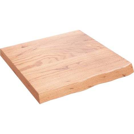 Maison Exclusive - Piano Bagno Marrone 60x60x(2-6) cm Legno Massello Trattato