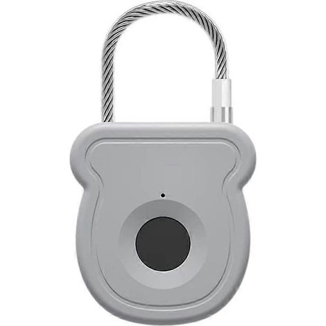 Cadenas biométrique sans clé à empreinte digitale, cadenas électrique, 20 utilisateurs, en plastique, avec chargement USB (1/5)