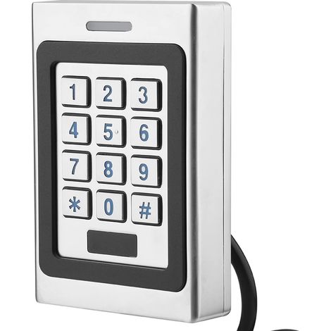 1 Contrôleur d'accès, Clavier étanche IP67, Alarme anti-démontage, Entrée carte et code, Pour maison et bureau