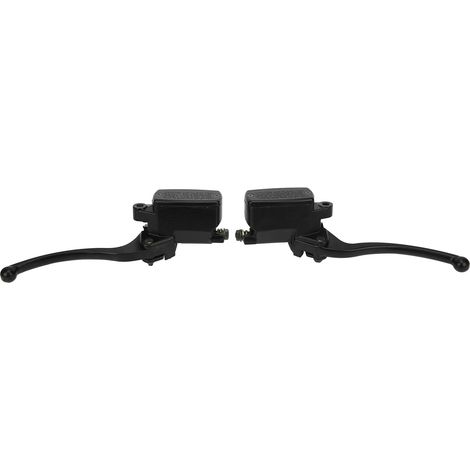 Ensemble de tige de maître-cylindre d'embrayage et de frein hydraulique noir pour motos à guidon de 1 pouce (1/5)