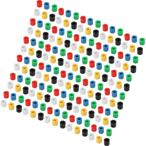180 Druckknopfkappen für Steckplatinen – 6 Farben, runder ABS-Kunststoff – Taktiles Ersatzset (1/5)