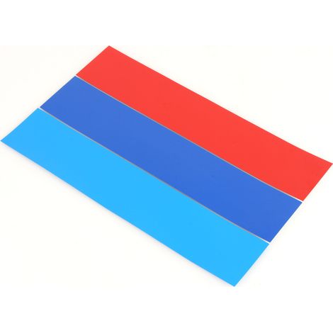 Autocollants tricolores BMW, logo M, 250 mm x 50 mm x 3, 1 paquet avec description (la vente d'autocollants tricolores BMW est interdite sur AliExpress et WISH). (1/5)