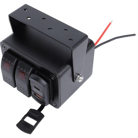 Gang Rocker Switch Box with USB PD QC3.0 and (1/5)