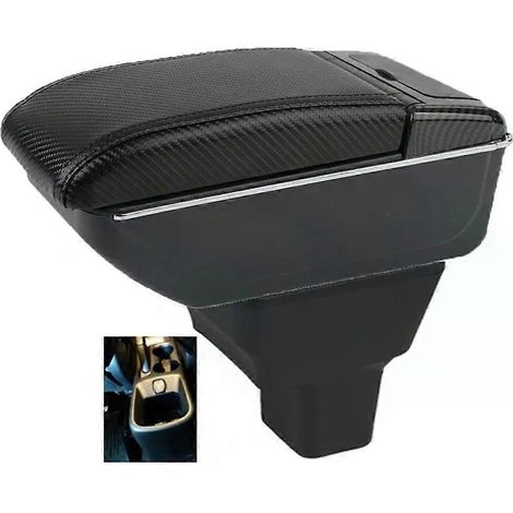 Boîte de rangement pour accoudoir central de voiture Kicks, offrant un soutien aux coudes du conducteur et du passager. (1/5)