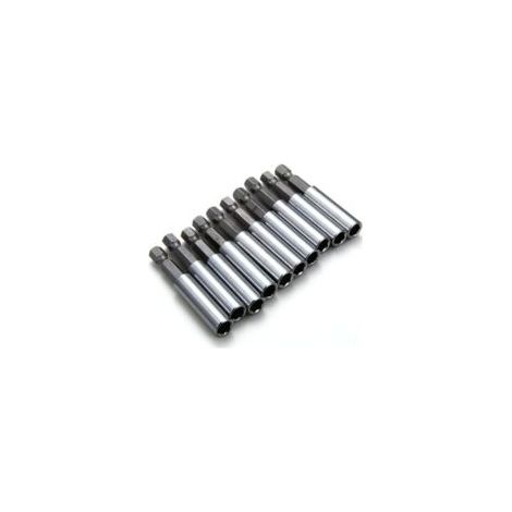 Portainserti magnetici per avvitatore a impulsi, confezione da 10, 60 mm, esagono da 6,35 mm - Crezuo