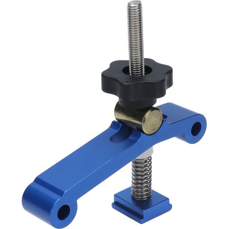 Pince de fixation bleue pour rail en T, pince de maintien pour fraiseuse CNC, pour le travail du bois et la fixation de pièces métalliques (1/5)