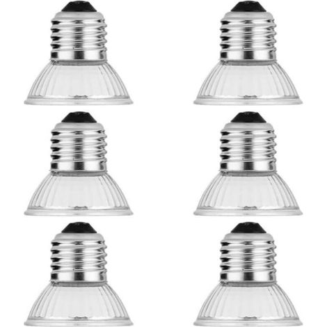 Lot de 6 Lampes Chauffantes pour Tortue 25W Ampoule Lamp Chauffante Tortue Ampoule Chauffante pour Reptiles pour Bains de Sol Label (1/4)