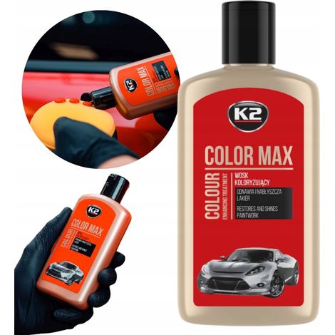 K2 Color Max Autowachs Farbpaste 250 ml Rot (1/5)