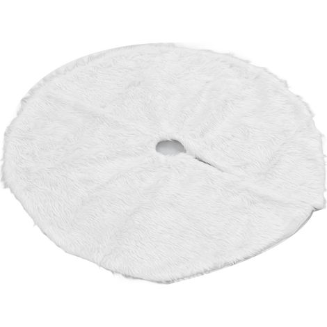 Jupe de sapin de Noël blanche enneigée, tapis de sapin de Noël pour décoration de fête de Noël, ornements (1/5)