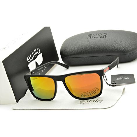 Herren-Sonnenbrille mit polarisierten Gläsern, UV400-Filter, verspiegelt, EST-400A (1/5)