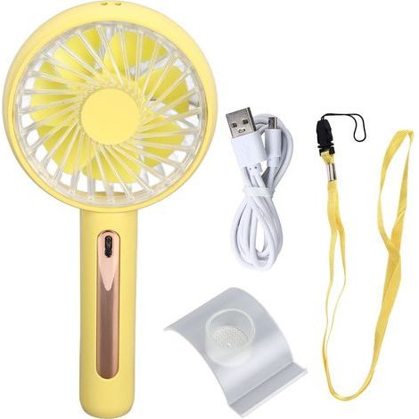 Ventilateur portable mini USB à quatre vitesses avec fonction oscillante (1/5)