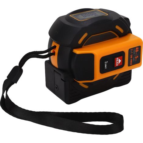 Mètre laser de haute précision, boîtier ABS, acier au manganèse, outil de mesure laser numérique pour la construction, 40 m (1/5)