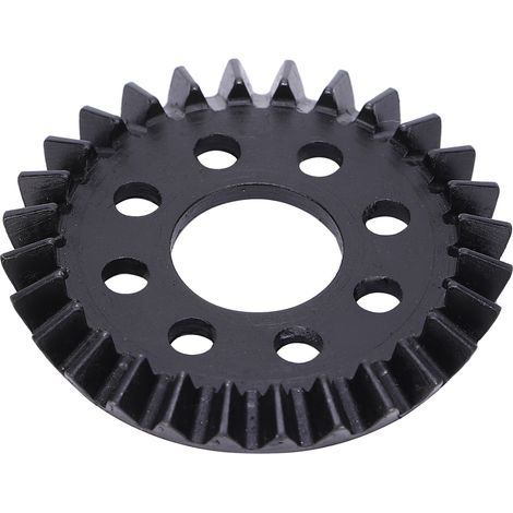 Roue d'engrenage conique 28 dents, moyeu en acier moulé, pièces robotiques industrielles, alésage 14 mm, module denture 1,5. (1/5)