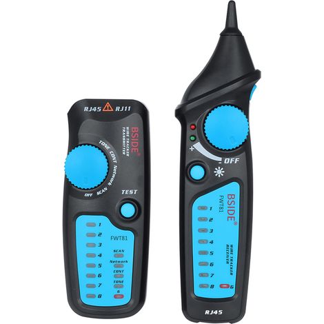 Testeur de câbles réseau LCD multifonctionnel, détecteur de câbles RJ11 et RJ45, localisateur de câbles réseau (1/5)