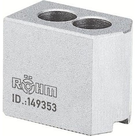Griffe per mandrino Röhm 130/140, set da 3 griffe, temprabili, dentatura a punta 90° - 046402 (1/5)