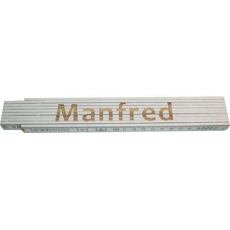 Zollstock Manfred 2 m weiß Zollstock