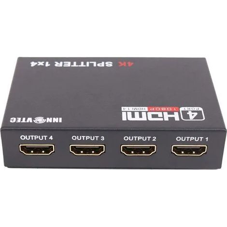 Répartiteur HDMI - 4 Ports - Résolution 4K 30Hz - Support 3D - Compatible PC TV (1/5)
