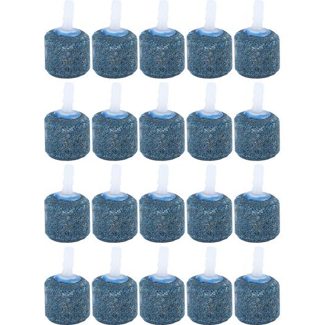 Blaue Belüftungssteine für Aquarien, Sandsteinmuster – 20-teiliges Zubehör für Blasengeneratoren zur Sauerstoffanreicherung von Aquarien