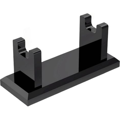 Soporte acrílico para maquinilla de afeitar para hombre, compatible con Viking Blade Chief, MK-23C, Shaving Revolution, negro transparente, 1 unidad. (1/4)