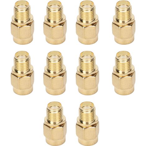 Kit adaptateur coaxial RF 10 pièces, connecteur SMA femelle vers RPSMA femelle, jeu de lignes coax (1/5)