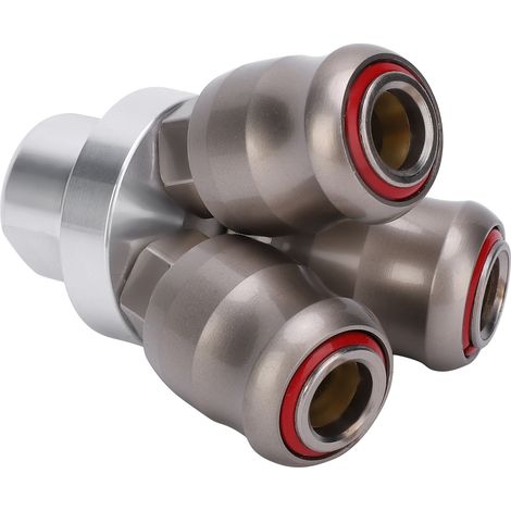 Connecteur rapide 3 voies à filetage interne rond, antidéflagrant, autobloquant, pour pièces automobiles (1/5)