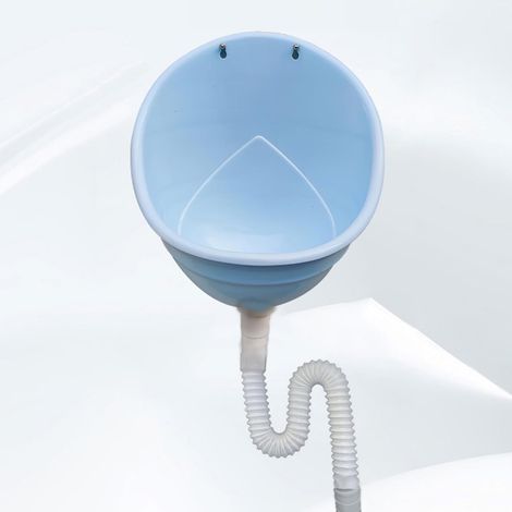 Plastic Urinals Male Waterless Urinals with Hose,Large Outdoor Camping Public Toilet Urinal Inverter,Wall Mounted Urinals Splash Proof Toilet Compos (1/5)